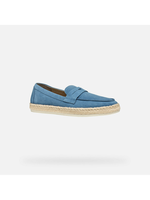 Geox Modré pánské mokasíny Geox Costuni