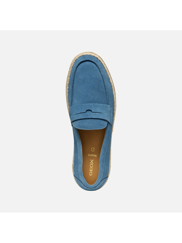 Geox Modré pánské mokasíny Geox Costuni