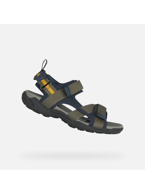 Geox Khaki pánské sandály Geox Terreno + Grip