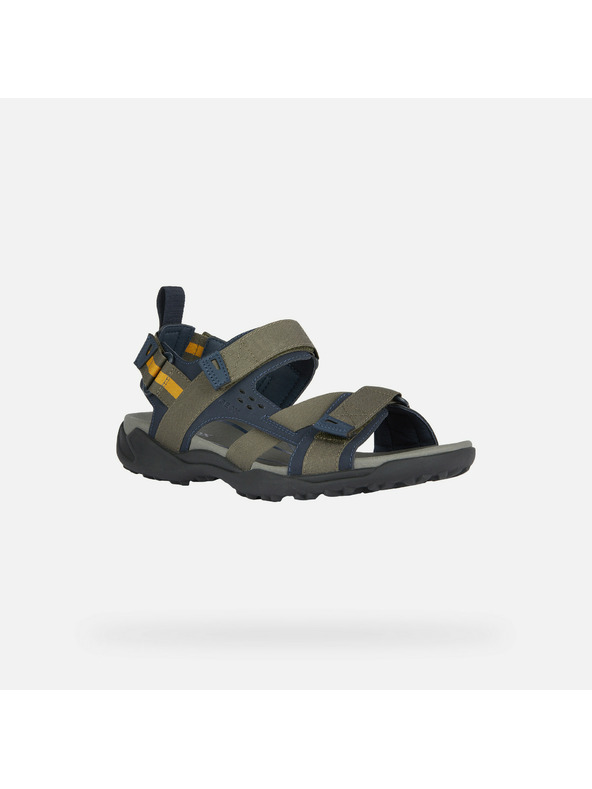 Geox Khaki pánské sandály Geox Terreno + Grip