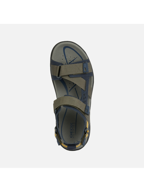 Geox Khaki pánské sandály Geox Terreno + Grip