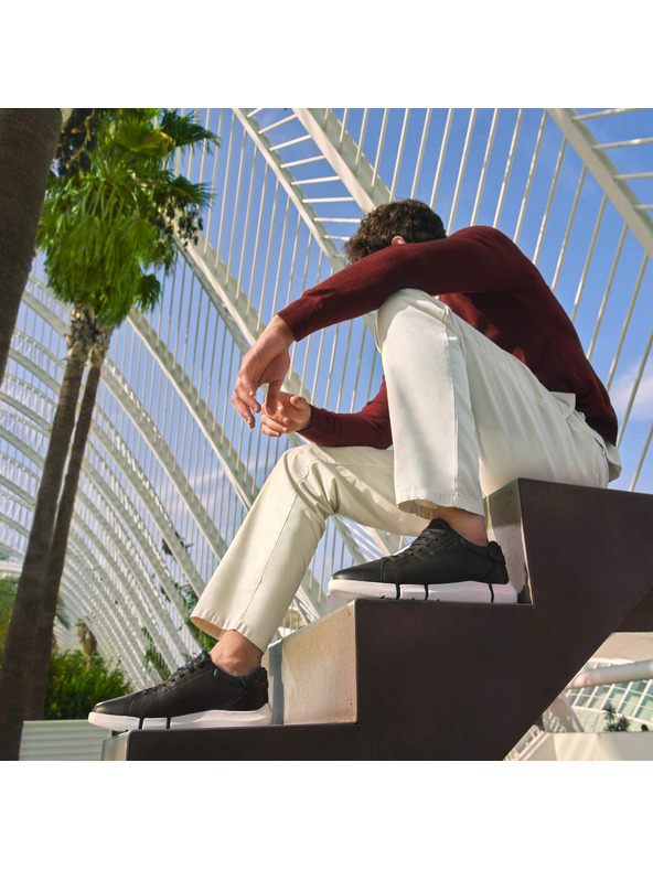 Geox Černé pánské tenisky Geox Adacter