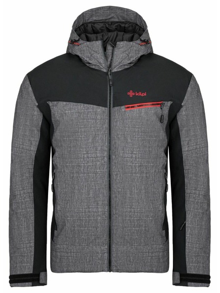 Kilpi Tmavě šedá pánská lyžařská bunda Kilpi FLIP-M