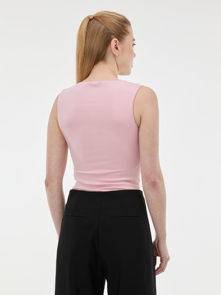 Orsay Světle růžové dámské tílko s řasením ORSAY