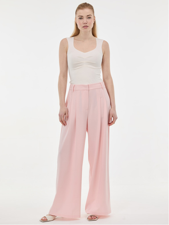 Orsay Krémové dámské tílko s řasením ORSAY