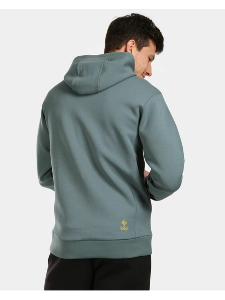Kilpi Pánská bavlněná mikina s kapucí Kilpi SALAMANA-M Tmavě zelená