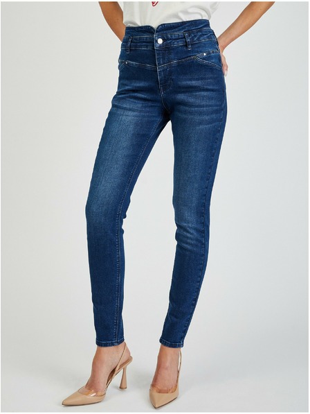 Orsay Tmavě modré dámské skinny fit džíny ORSAY