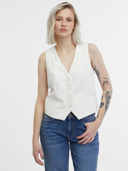 Orsay Krémová dámská vesta ORSAY