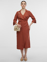 Orsay Hnědé dámské zavinovací šaty ORSAY