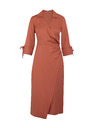 Orsay Hnědé dámské zavinovací šaty ORSAY