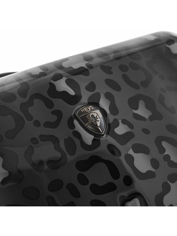 Heys Černý vzorovaný cestovní kufr Heys Black Leopard L