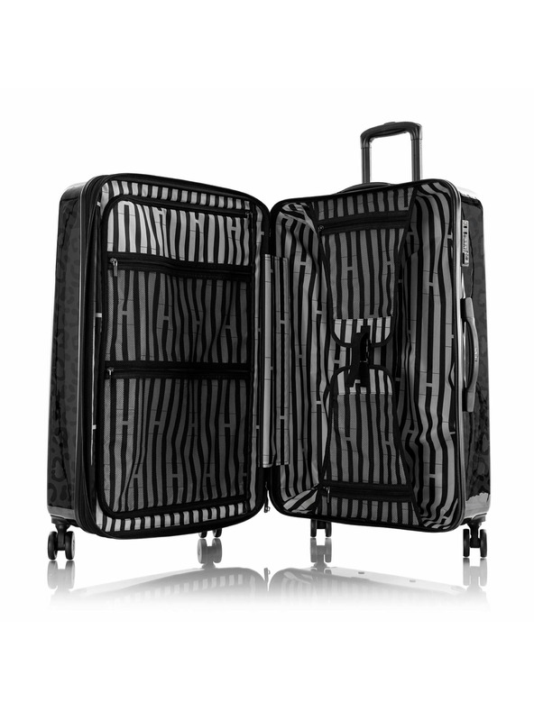 Heys Černý vzorovaný cestovní kufr Heys Black Leopard L