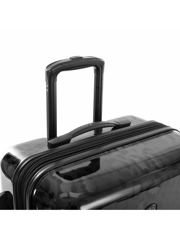 Heys Černý vzorovaný cestovní kufr Heys Black Leopard L