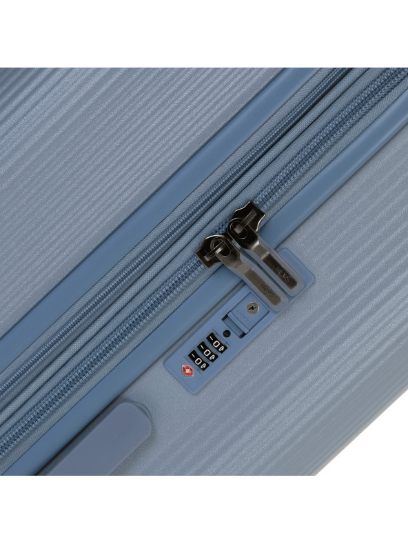 Heys Šedý cestovní kufr Heys Earth Tones M Glacier Grey