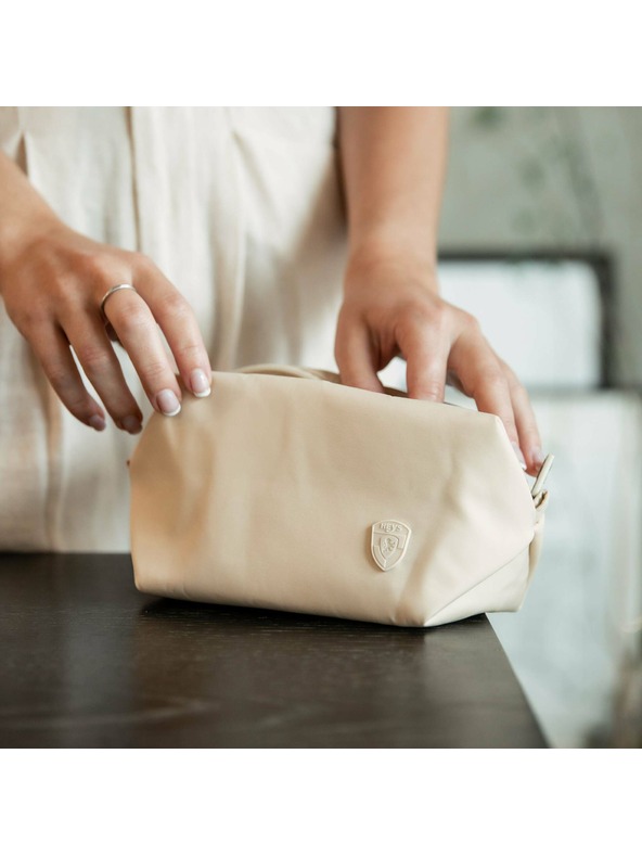 Heys Béžová kosmetická taška Heys Basic Makeup Bag Tan