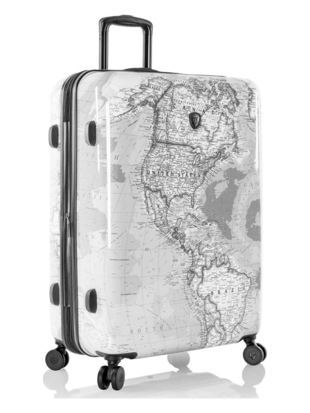 Heys Světle šedý vzorovaný cestovní kufr Heys Journey 3G L