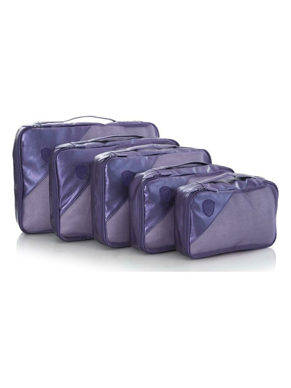Heys Sada pěti cestovních taštiček v tmavě modré barvě Heys Metallic Packing Cube 5pc