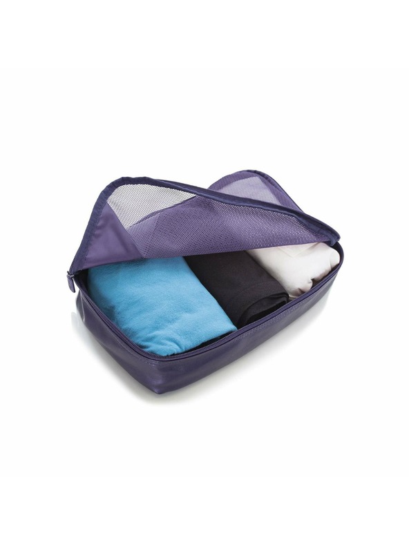 Heys Sada pěti cestovních taštiček v tmavě modré barvě Heys Metallic Packing Cube 5pc