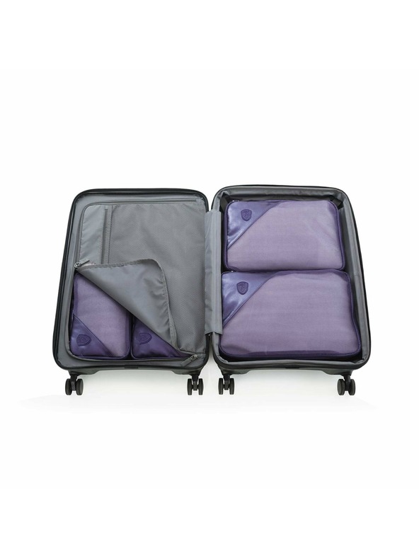 Heys Sada pěti cestovních taštiček v tmavě modré barvě Heys Metallic Packing Cube 5pc
