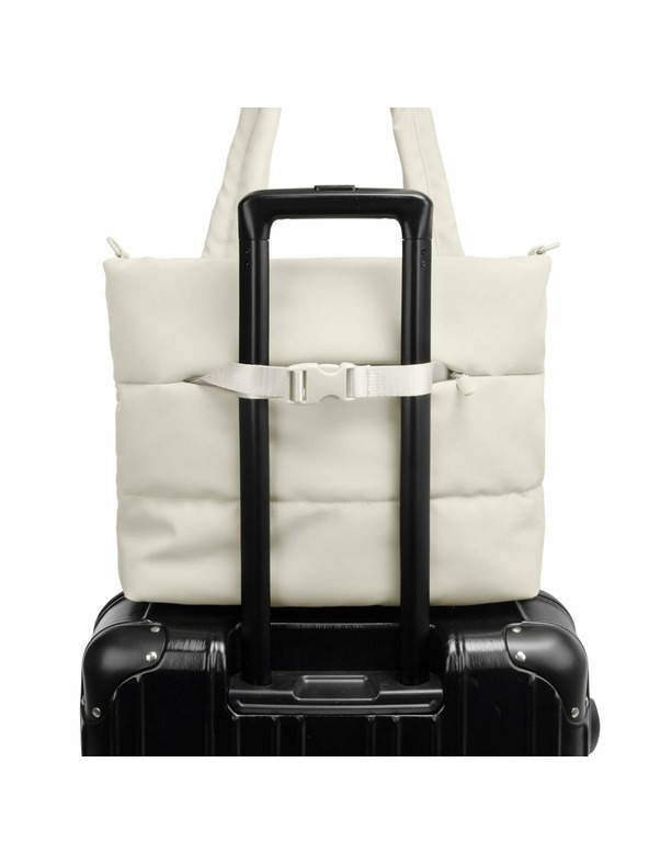 Heys Kabelka Heys Puffer Tote Bag Off White