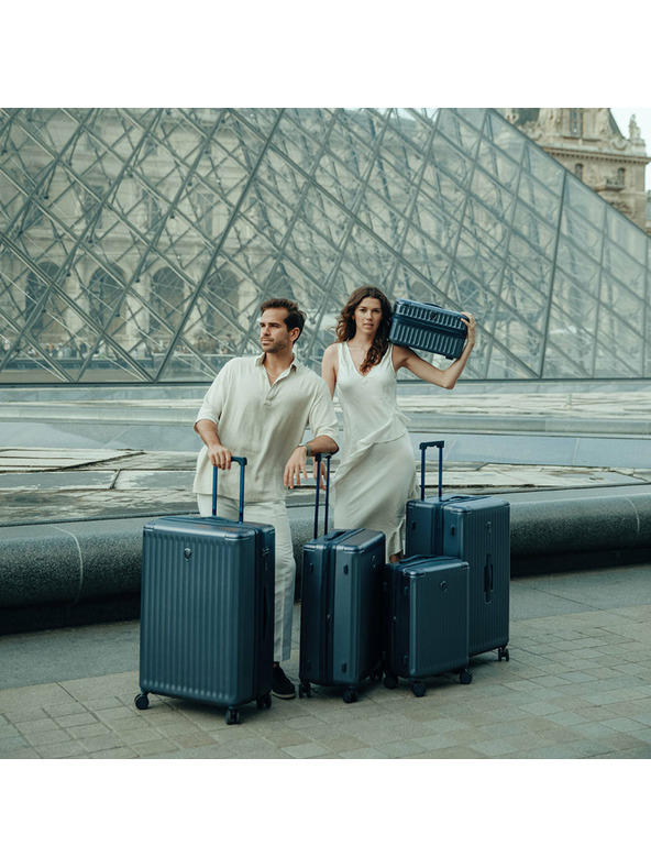 Heys Sada cestovních kufrů Heys Luxe S,M,L Navy