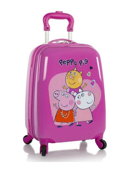 Heys Dětský kufr Heys Kids Peppa Pig 4w Pink