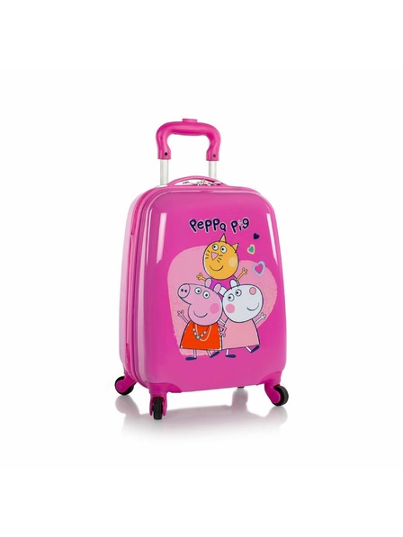 Heys Dětský kufr Heys Kids Peppa Pig 4w Pink