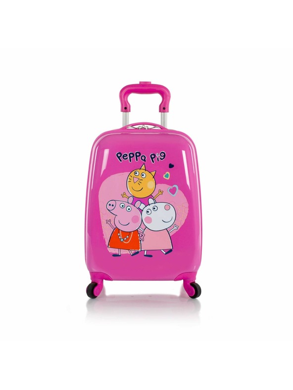 Heys Dětský kufr Heys Kids Peppa Pig 4w Pink