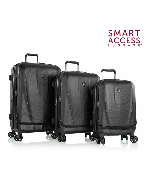 Heys Sada cestovních kufrů Heys Vantage Smart Luggage S,M,L Black – sada 3 kufrů