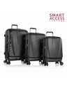 Heys Sada cestovních kufrů Heys Vantage Smart Luggage S,M,L Black – sada 3 kufrů