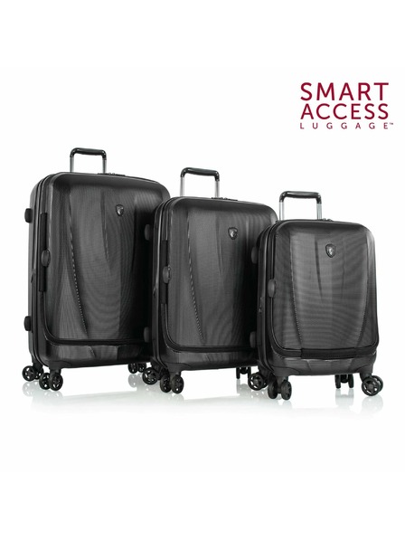 Heys Sada cestovních kufrů Heys Vantage Smart Luggage S,M,L Black – sada 3 kufrů