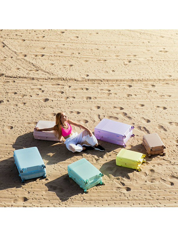 Heys Světle modrý cestovní kufr Heys Pastel L