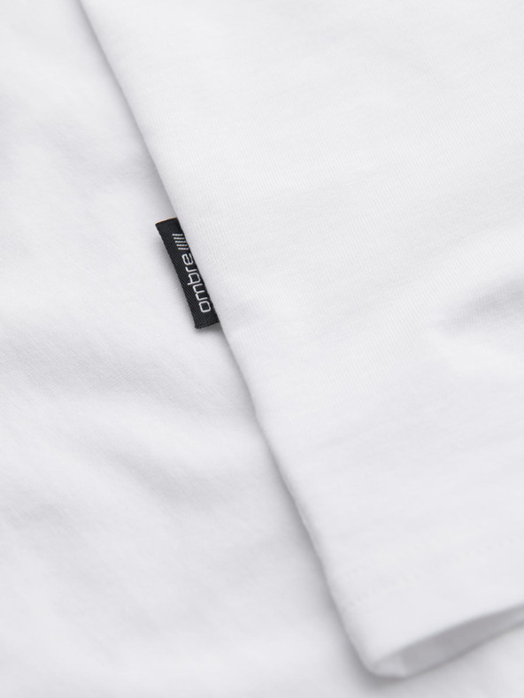 Ombre Clothing Pánská bavlněná trička BASIC s kulatým výstřihem - černá/bílá/modrá V1 OM-TSBS-0268 Ombre Clothing