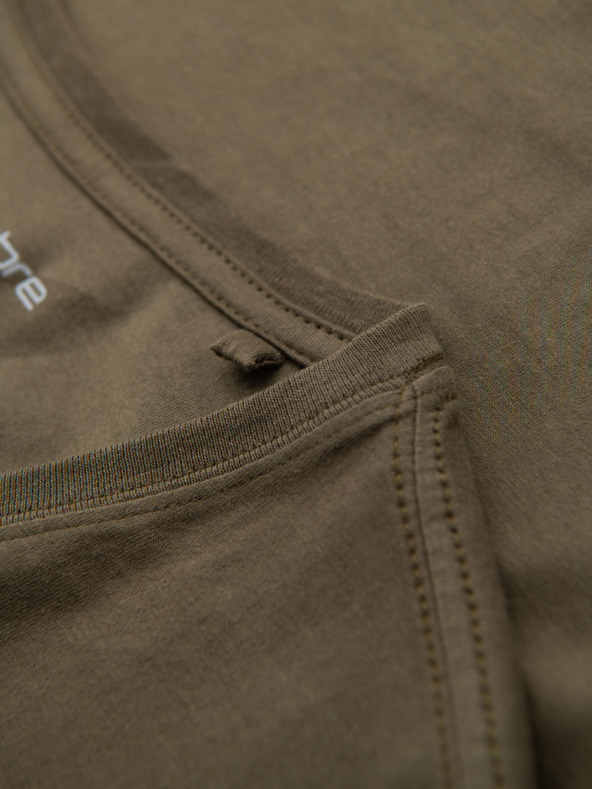 Ombre Clothing Pánské bavlněné tričko BASIC s výstřihem do V - černá/námořnická modrá/tmavě olivová V7 OM-TSBS-0281 Ombre Clothing