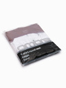 Ombre Clothing Pánská bavlněná trička BASIC s kulatým výstřihem - černá/bílá/tmavě červená V6 OM-TSBS-0268 Ombre Clothing