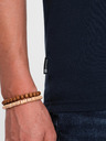 Ombre Clothing Signované pánské tričko s výstřihem do V a elastanem - tmavě modré V2 S2040 Ombre Clothing