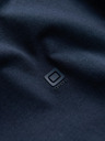 Ombre Clothing Signované pánské tričko s výstřihem do V a elastanem - tmavě modré V2 S2040 Ombre Clothing
