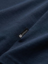 Ombre Clothing Signované pánské tričko s výstřihem do V a elastanem - tmavě modré V2 S2040 Ombre Clothing