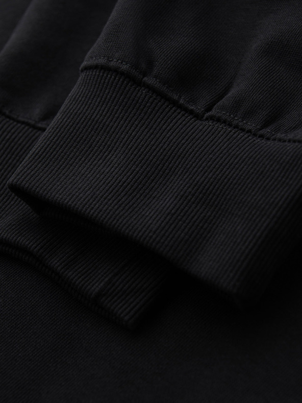 Ombre Clothing Pánské tepláky BASIC s žebrovanou nohavicí - černé V5 OM-PABS-0305 Ombre Clothing