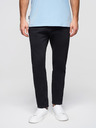 Ombre Clothing Pánské bavlněné teplákové kalhoty BASIC bez podšívky - černé V5 OM-PABS-0304 Ombre Clothing
