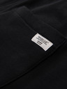 Ombre Clothing Pánské bavlněné teplákové kalhoty BASIC bez podšívky - černé V5 OM-PABS-0304 Ombre Clothing