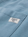 Ombre Clothing Pánské tepláky BASIC s žebrováním - modré V7 OM-PABS-0305 Ombre Clothing
