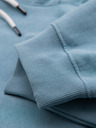Ombre Clothing Pánské tepláky BASIC s žebrováním - modré V7 OM-PABS-0305 Ombre Clothing