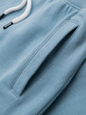 Ombre Clothing Pánské tepláky BASIC s žebrováním - modré V7 OM-PABS-0305 Ombre Clothing
