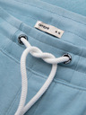 Ombre Clothing Pánské bavlněné tepláky BASIC s nepodšitou nohavicí - světle modré V7 OM-PABS-0304 Ombre Clothing