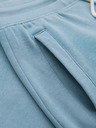 Ombre Clothing Pánské bavlněné tepláky BASIC s nepodšitou nohavicí - světle modré V7 OM-PABS-0304 Ombre Clothing