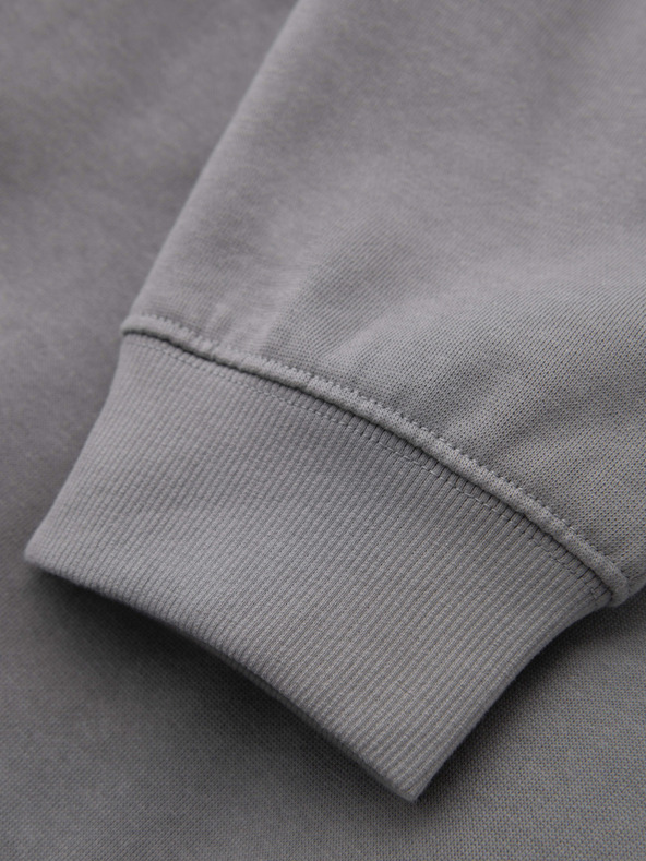 Ombre Clothing Pánské tepláky BASIC s žebrováním na nohavicích - šedé V8 OM-PABS-0305 Ombre Clothing
