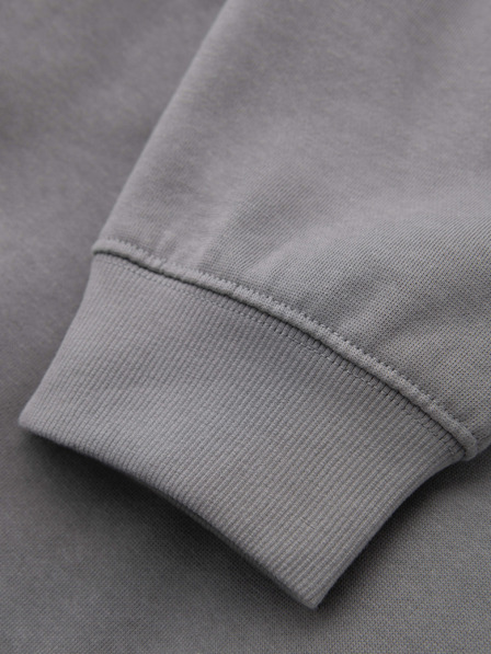 Ombre Clothing Pánské tepláky BASIC s žebrováním na nohavicích - šedé V8 OM-PABS-0305 Ombre Clothing