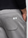 Ombre Clothing Pánské tepláky BASIC s žebrováním na nohavicích - šedé V8 OM-PABS-0305 Ombre Clothing