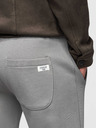Ombre Clothing Pánské bavlněné tepláky BASIC s nepodšitou nohavicí - šedé V8 OM-PABS-0304 Ombre Clothing